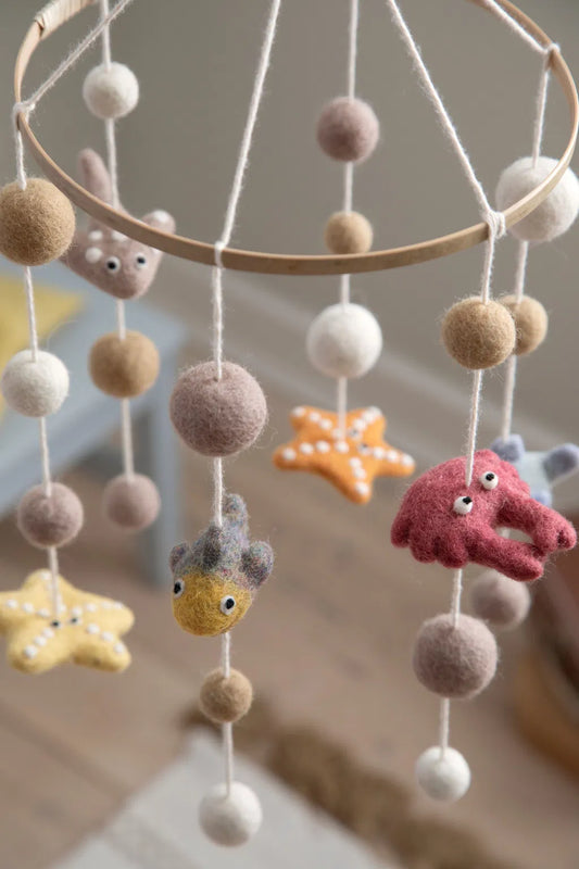 Felt Wool Mobile | Gry & Sif - Mobile Sea Animals