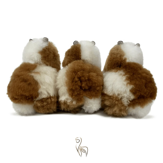 Maple Syrup INKARI Limited Edition alpaca stuffed animal — small 23 cm size, soft fluffy alpaca wool