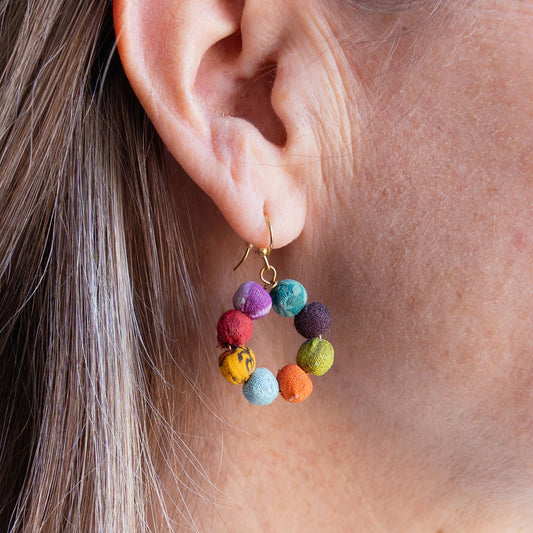 Kantha Classic Mini Hoops