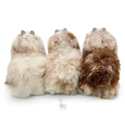 Snow Leopard INKARI Limited Edition alpaca stuffed animal — medium 32 cm size, handcrafted in Peru