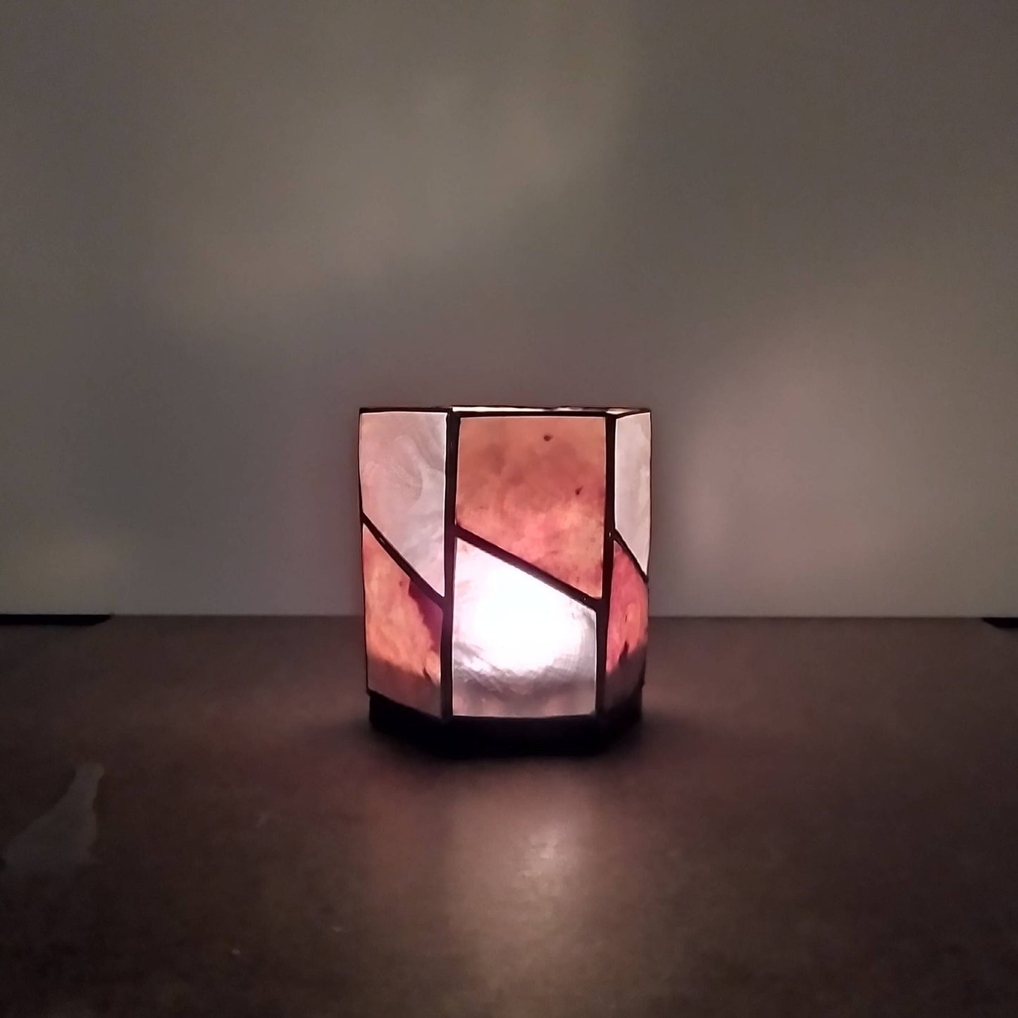 Capiz Tealight Candle Holder | Geometric - Hexagonal-RAUHA Crafts-RAUHA Crafts