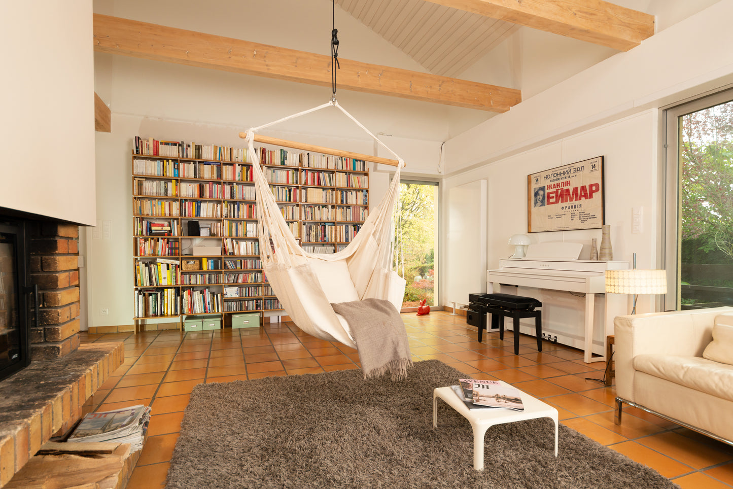 Organic Cotton Basic Hammock Chair | La Siesta - Habana Basic - Latte