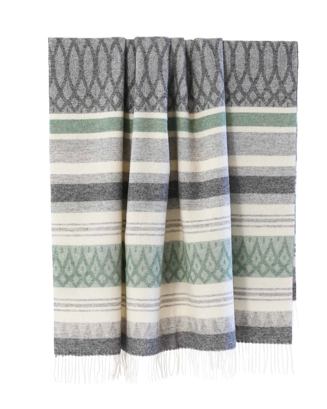 Wool Throw Blanket | MoST - Ugle Green