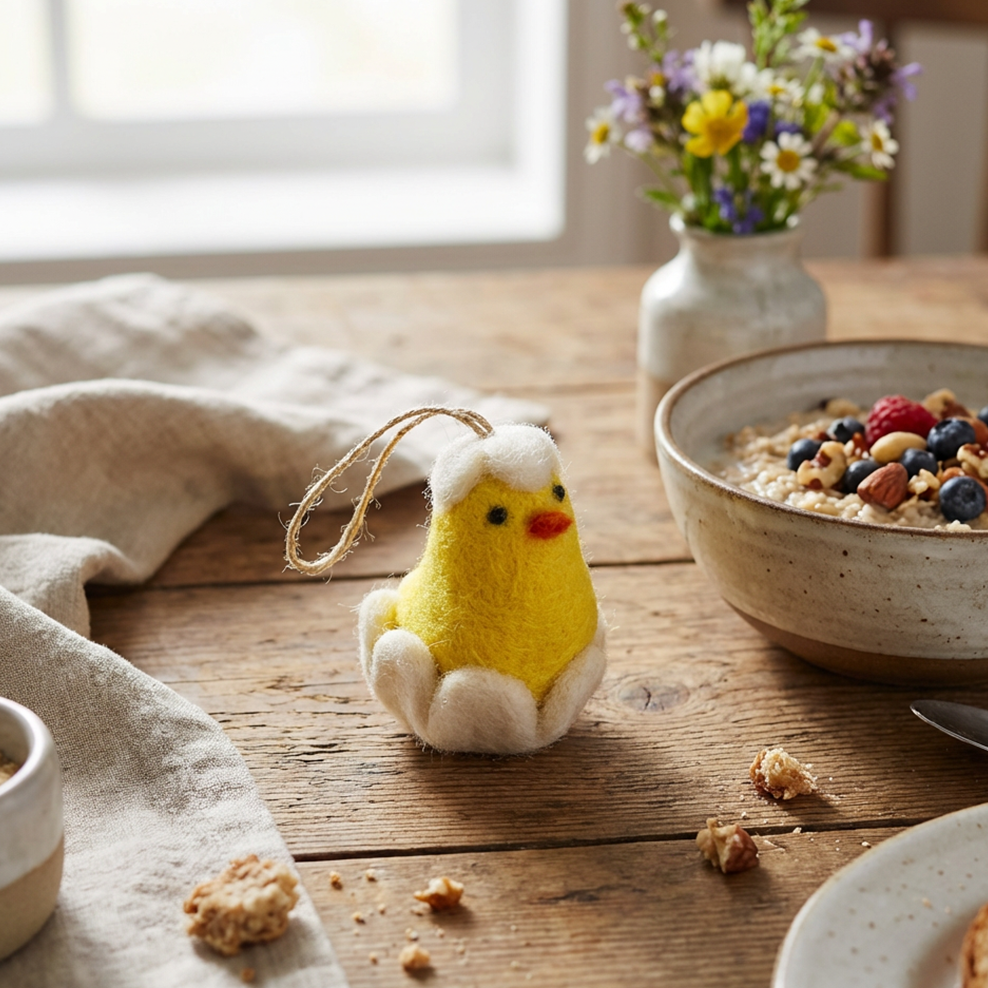 Felt Baby Chicklet Easter Decoration