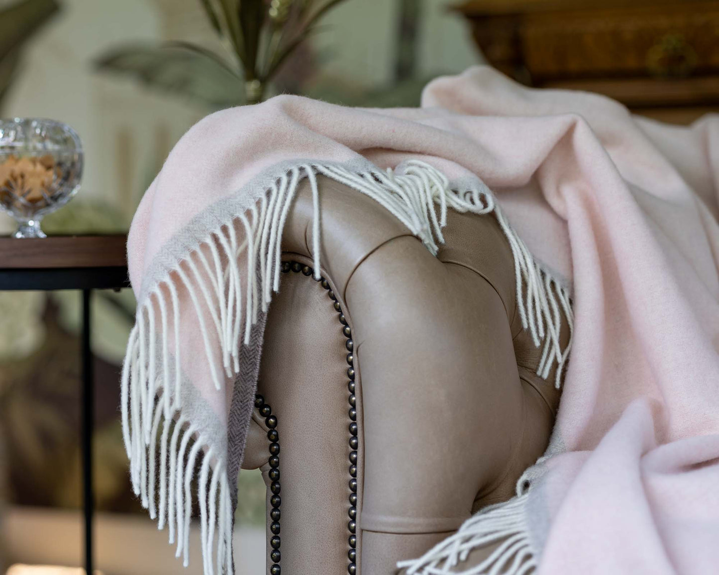 Merino/Cashmere Soft Throw Blanket | MoST - Milano Rosa Orlo