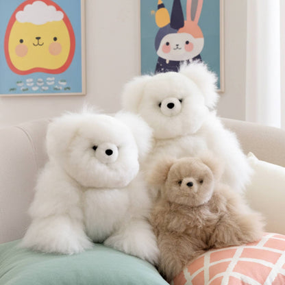 Handmade Alpaca Stuffed Animal Bear 15 inch by Shupaca
