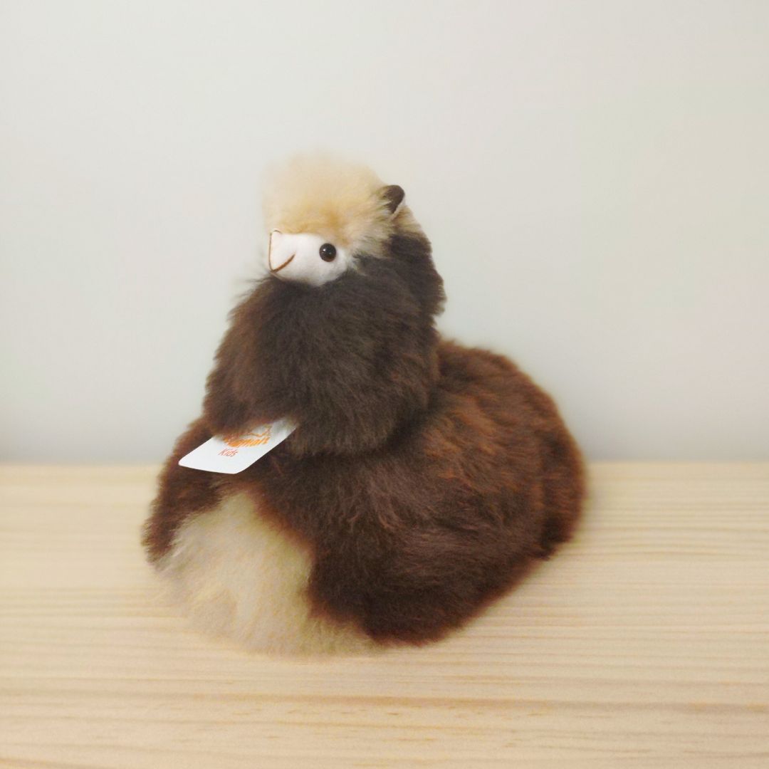 Seated Alpaca Stuffie - Natural