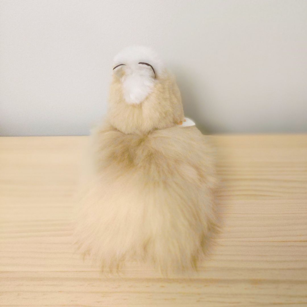 Seated Alpaca Stuffie - Natural