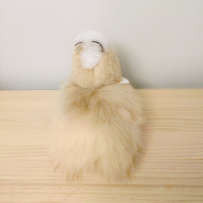 Seated Alpaca Stuffie - Natural