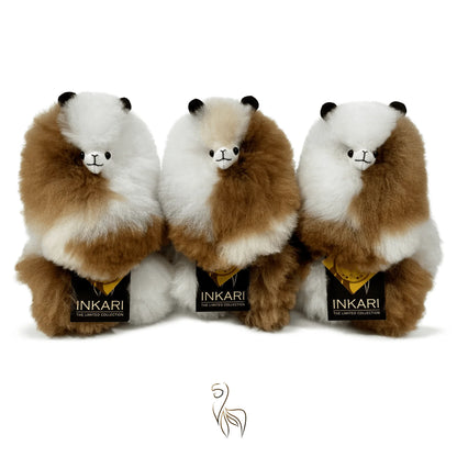 Maple Syrup INKARI Limited Edition alpaca stuffed animal — handmade alpaca wool plush from Peru, hypoallergenic and cruelty-free