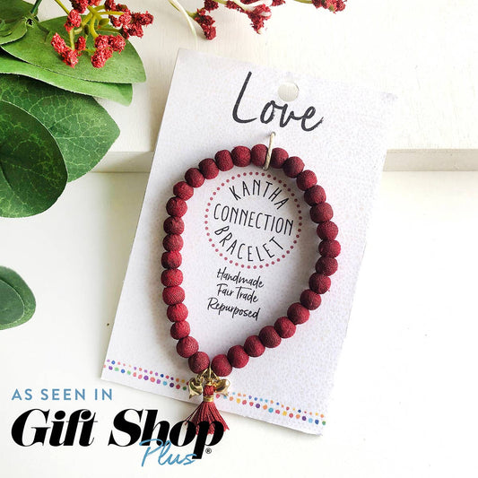 Handmade Love • Kantha Connection Bracelet by WorldFinds