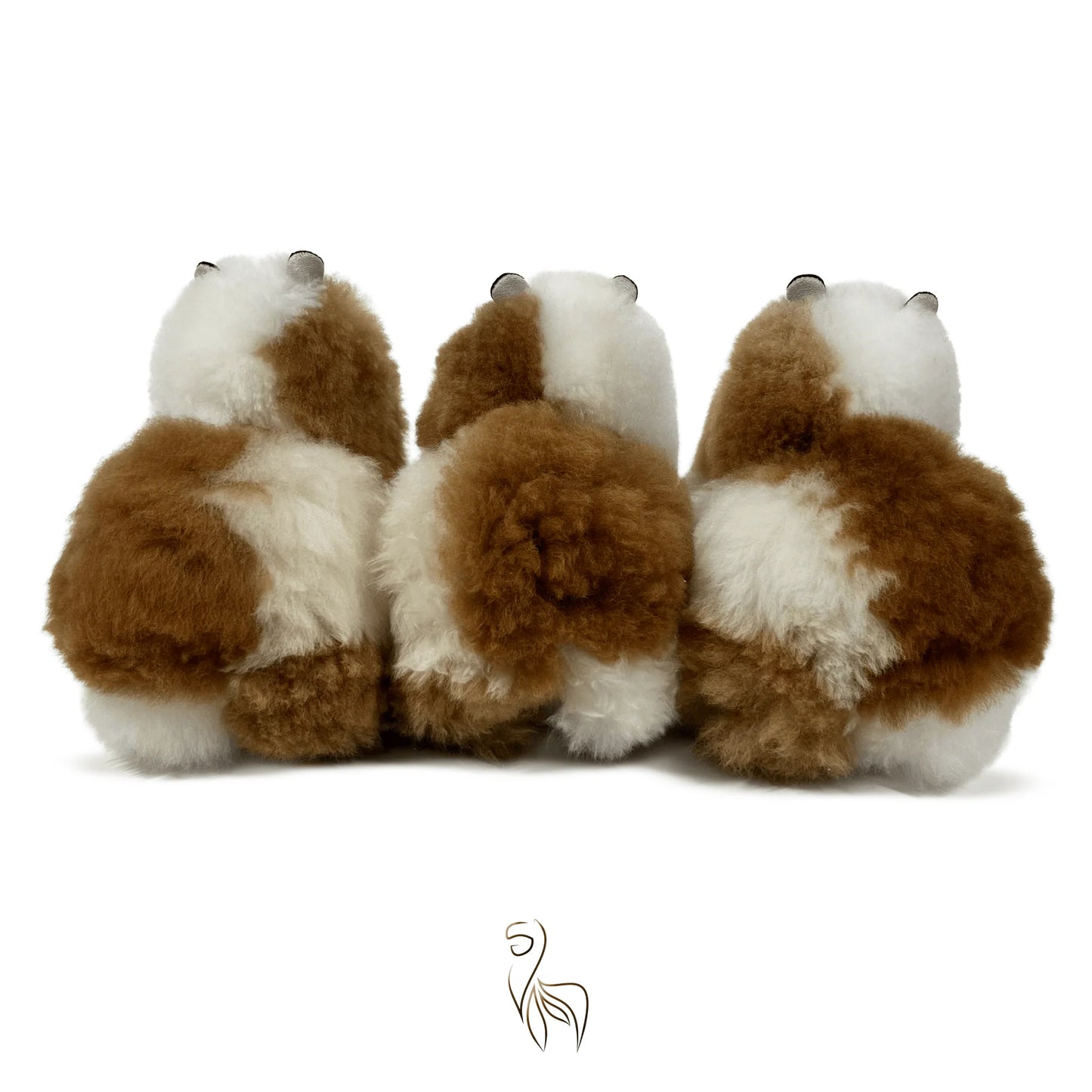 Maple Syrup INKARI Limited Edition alpaca stuffed animal — small 23 cm size, soft fluffy alpaca wool