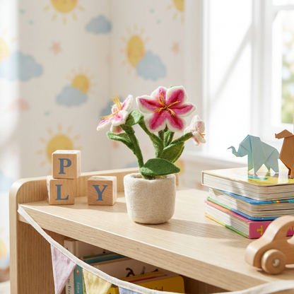 Felt Luscious Lily Pot Mother's Day Decoration | Felt So Good