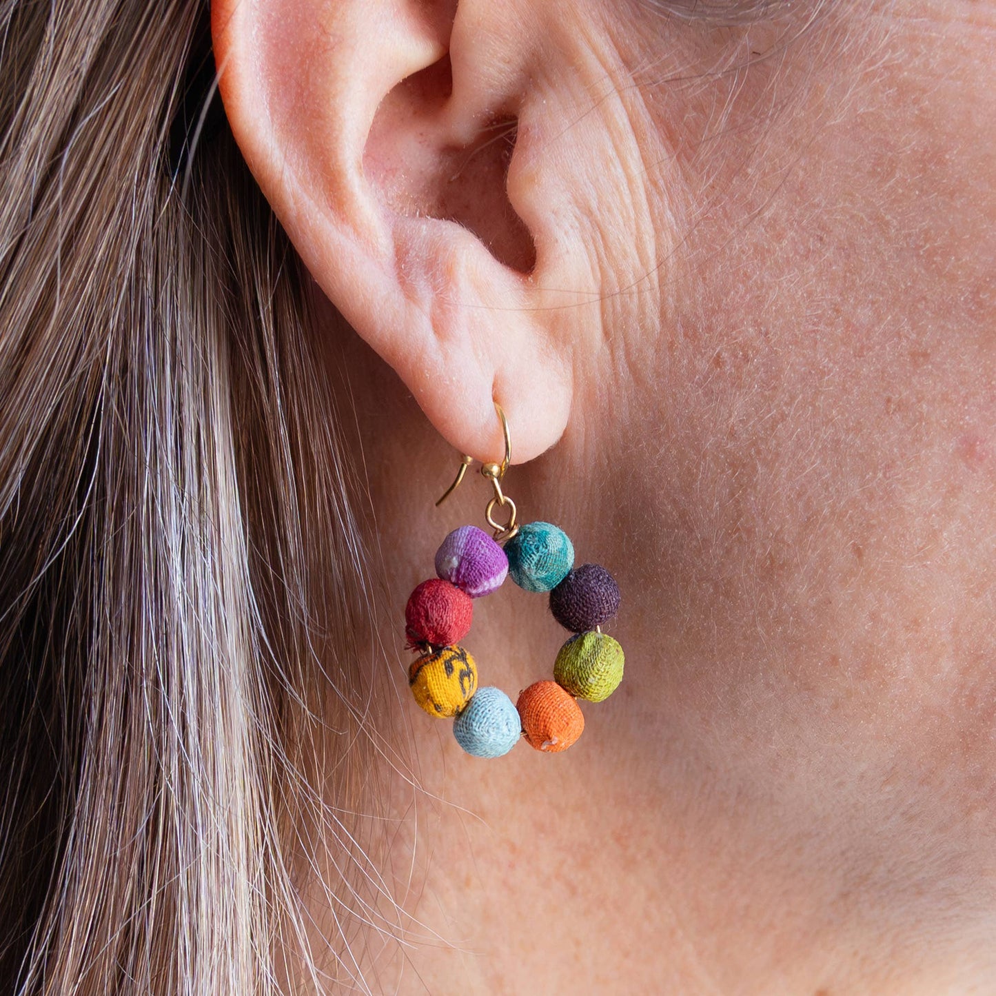 Kantha Classic Mini Hoops