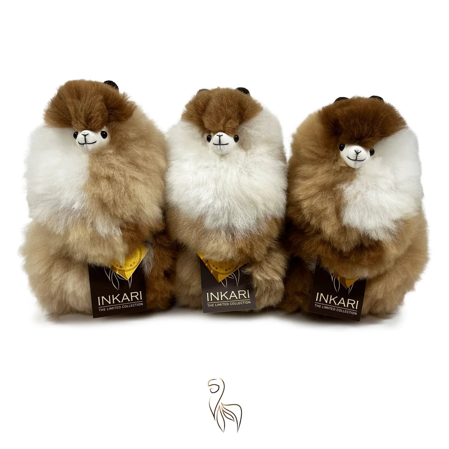 Alpaca Stuffed Animal | INKARI Limited Edition - Light Brown Calico