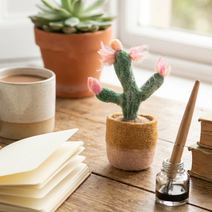 Felt Happy Houseplants Artificial Plant Cactus