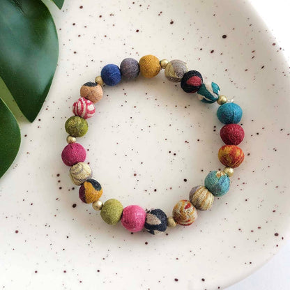 Handmade Kantha Sonnet Bracelet by WorldFinds