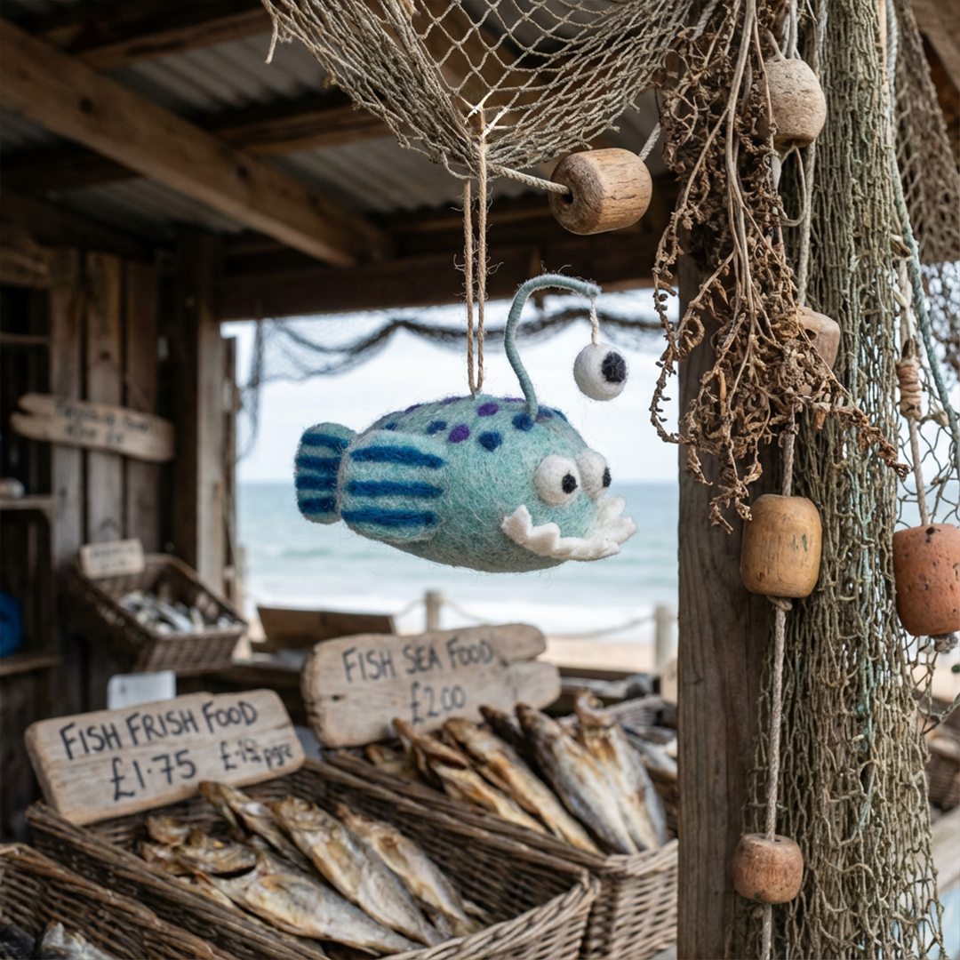 Felt Finnigan the Fish Hanging Decoration | Felt So Good