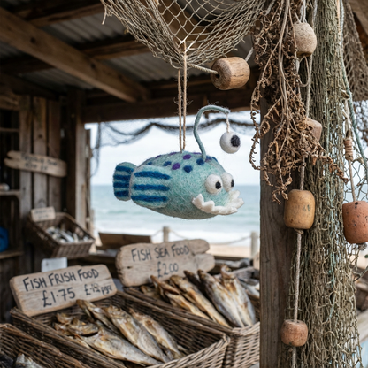 Felt Finnigan the Fish Hanging Decoration | Felt So Good
