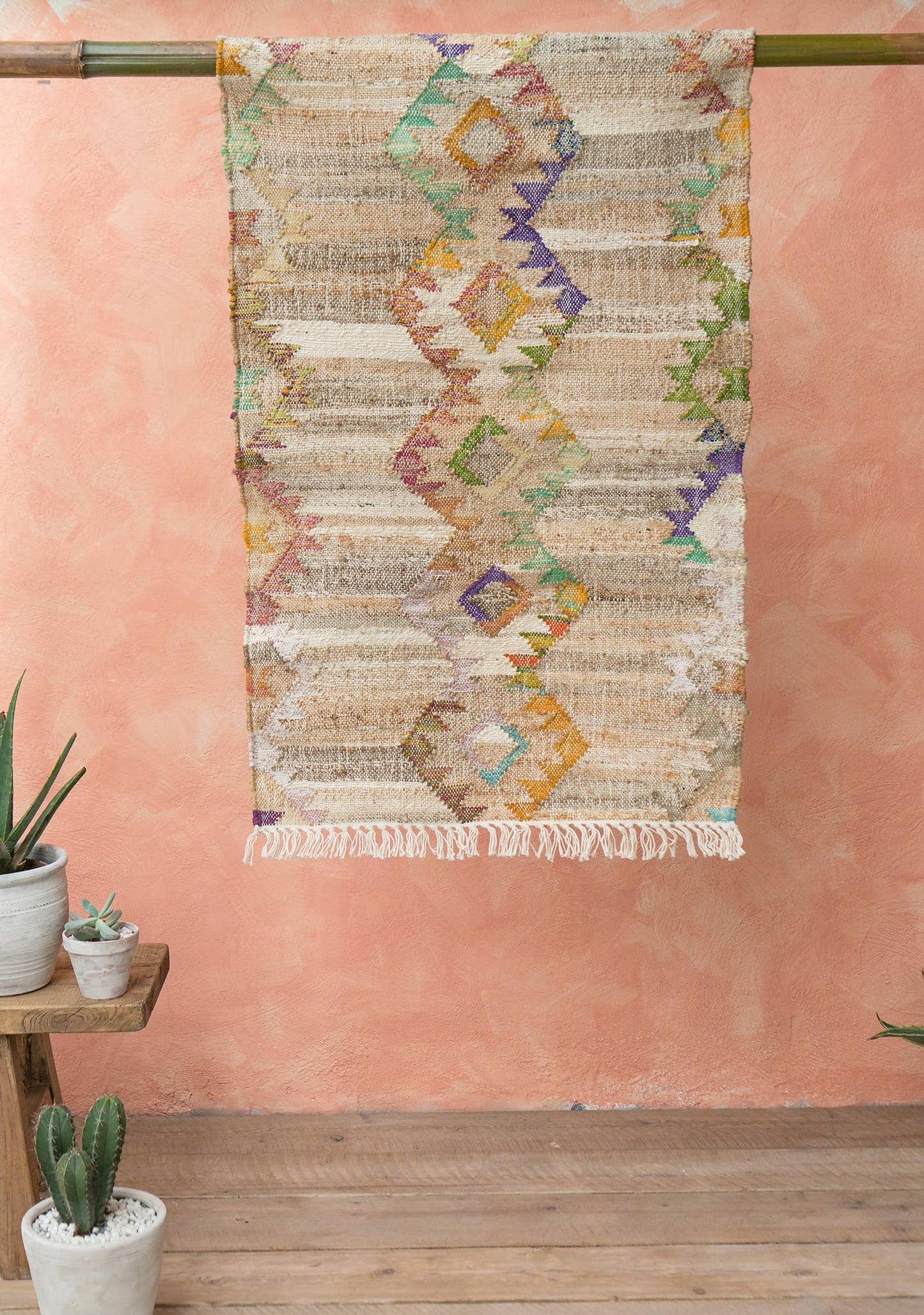 Harini Cotton/Hemp Kilim Rug, 75 X 135Cm