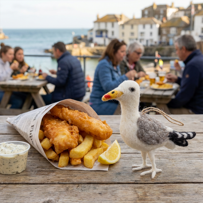 Felt Hanging Seagull Decoration