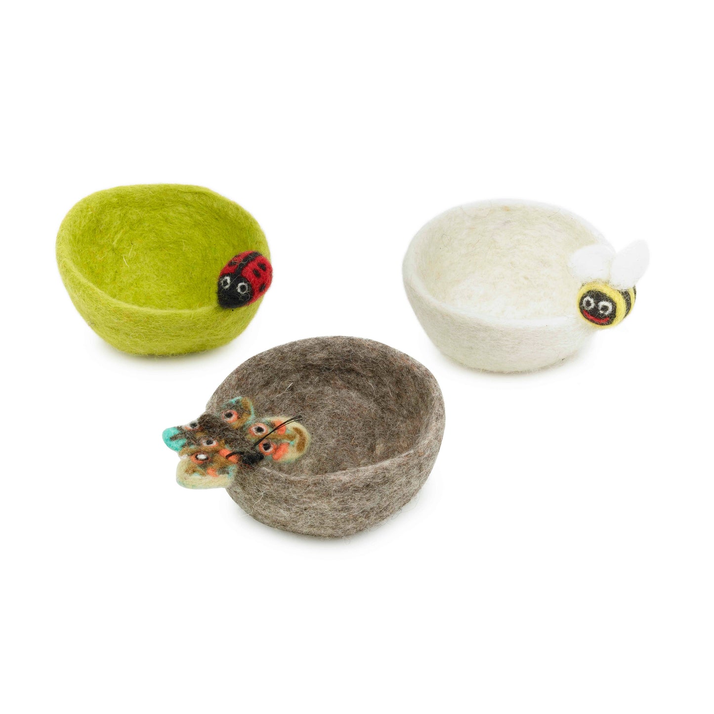 Felt Garden Bugs Trinket Dish Home Decoration
