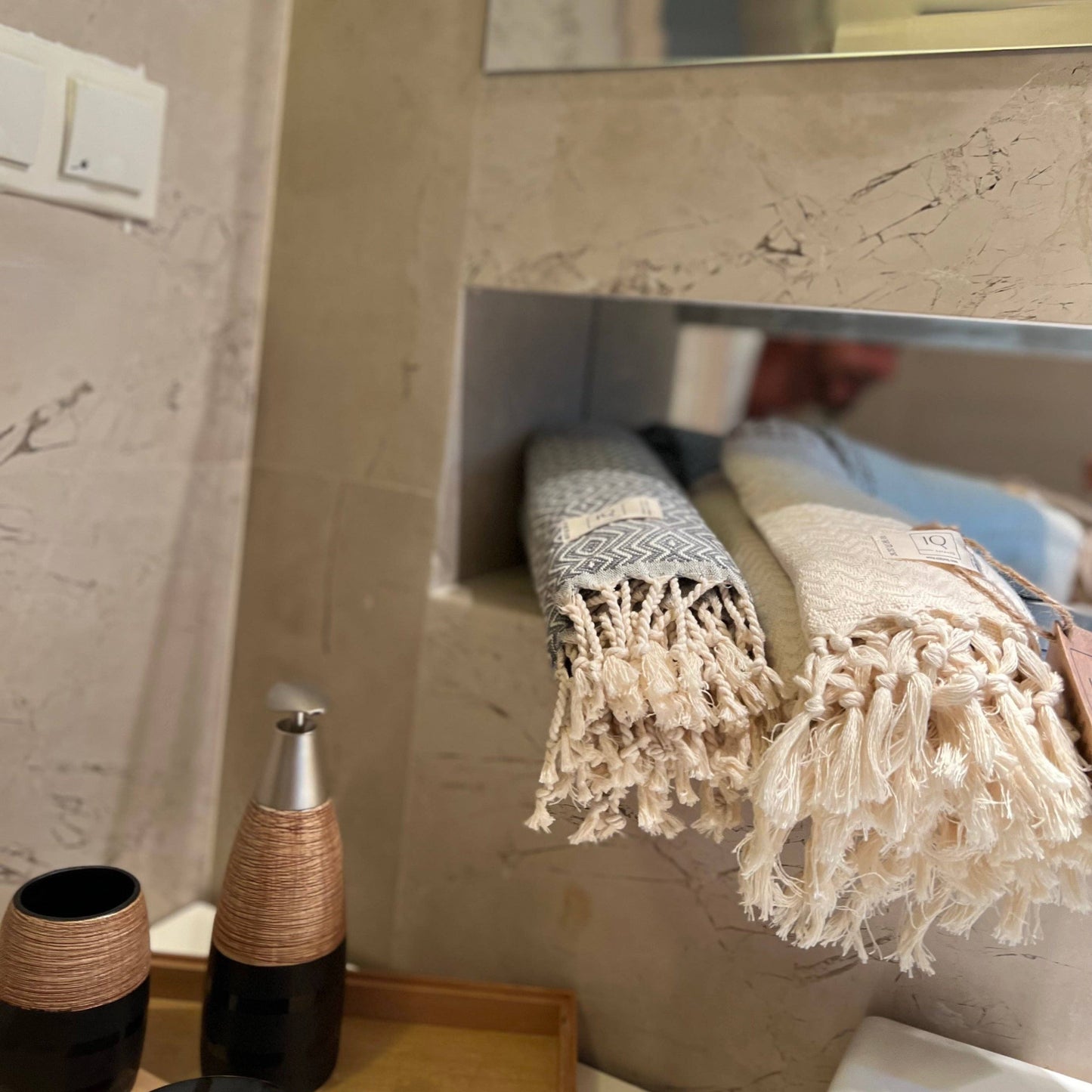 Hammam Towel | cotonIQ - Peru - Grey