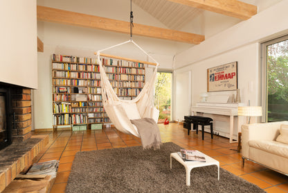 Organic Cotton Basic Hammock Chair | La Siesta - Habana Basic - Latte