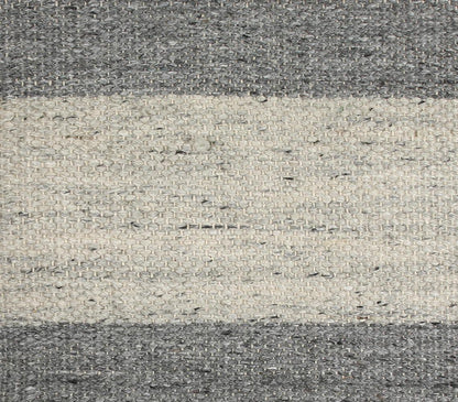 Handwoven Gray Colorblock Square Cushion Cover-RAUHA Crafts-RAUHA Crafts