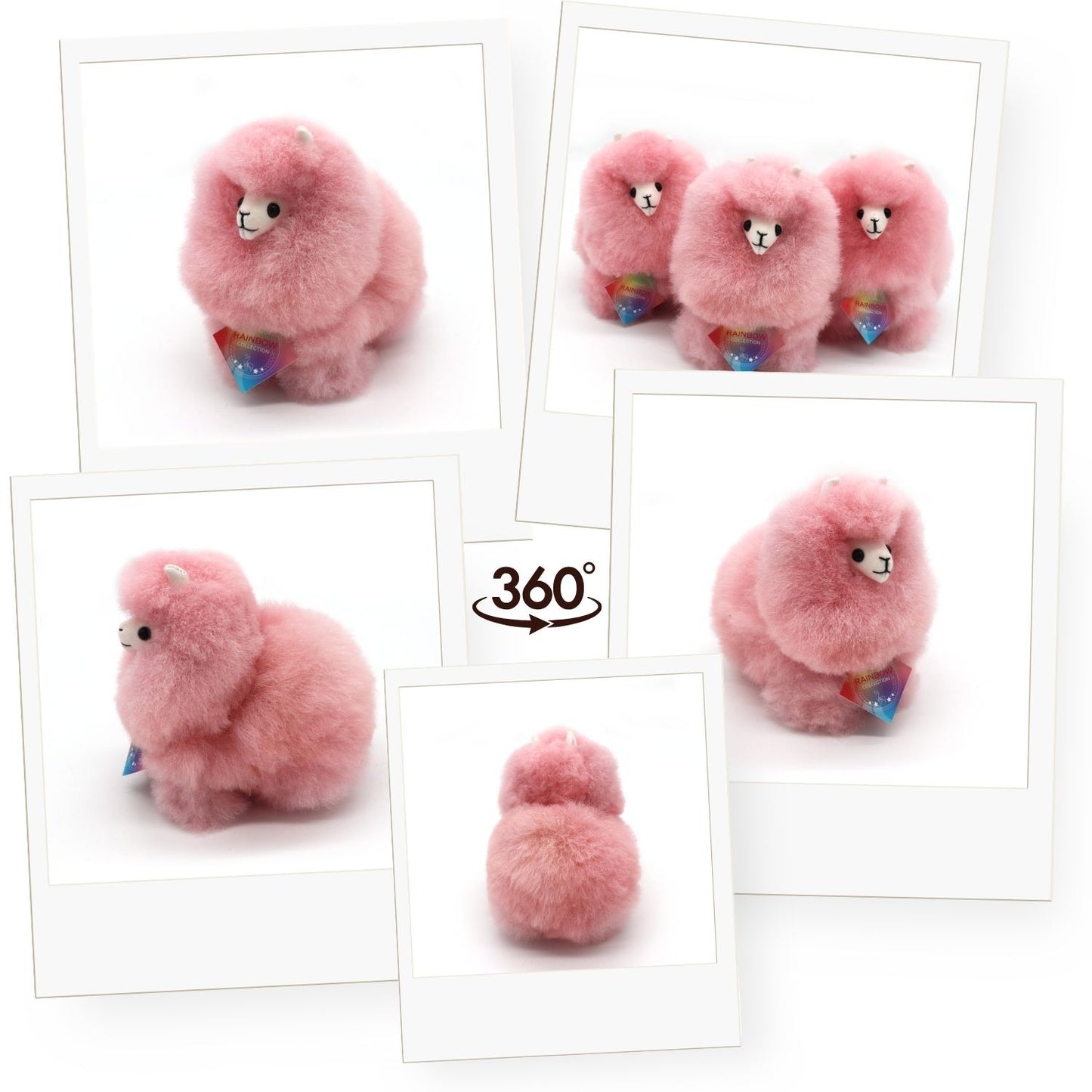 Alpaka Pluszowa Zabawka | INKARI Tęcza - Wata Cukrowa