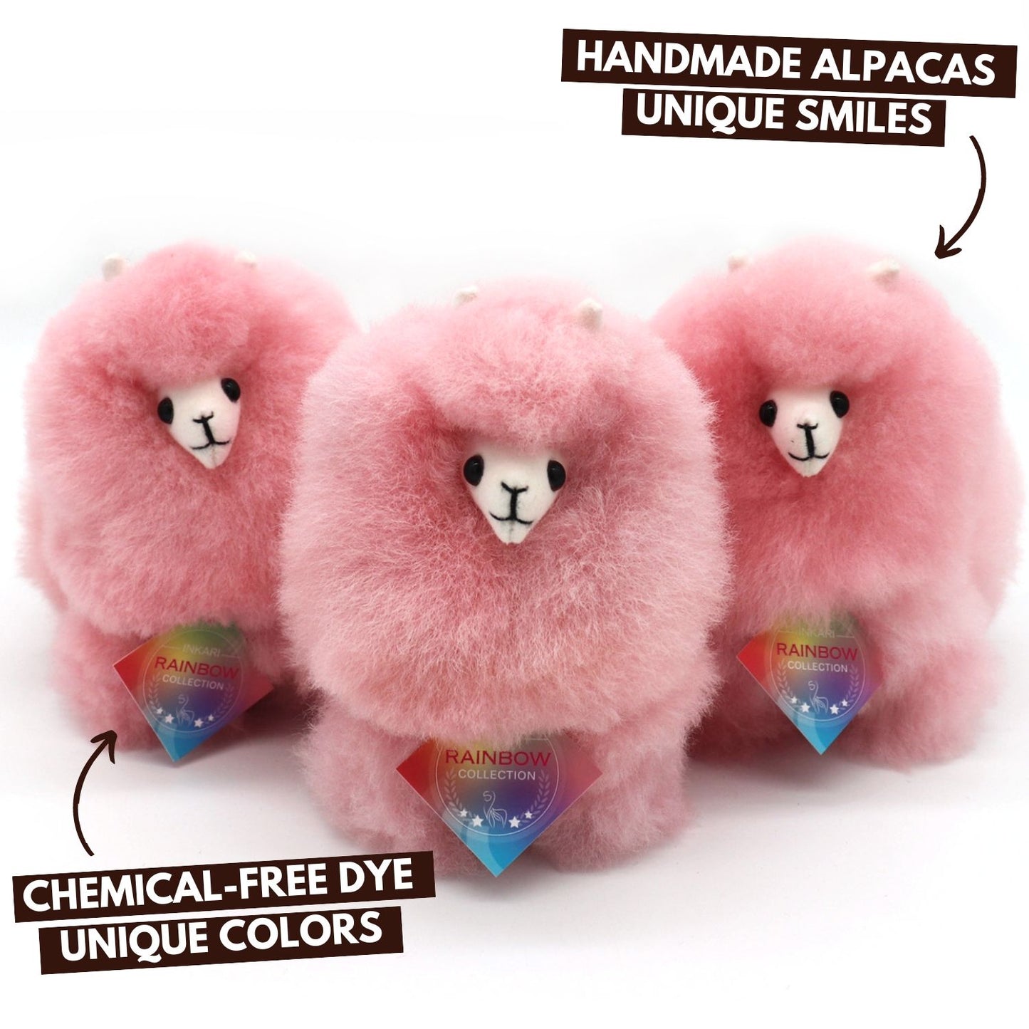 Alpaka Pluszowa Zabawka | INKARI Tęcza - Wata Cukrowa