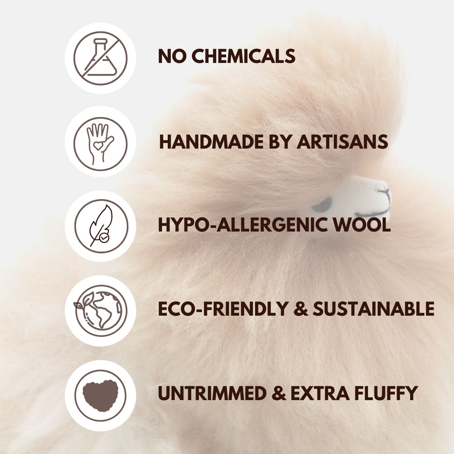 Alpaka Pluszowa Zabawka | INKARI Monsterfluff - Sahara