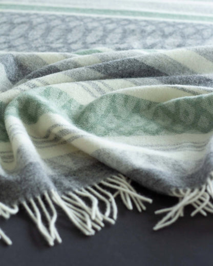 Wool Throw Blanket | MoST - Ugle Green