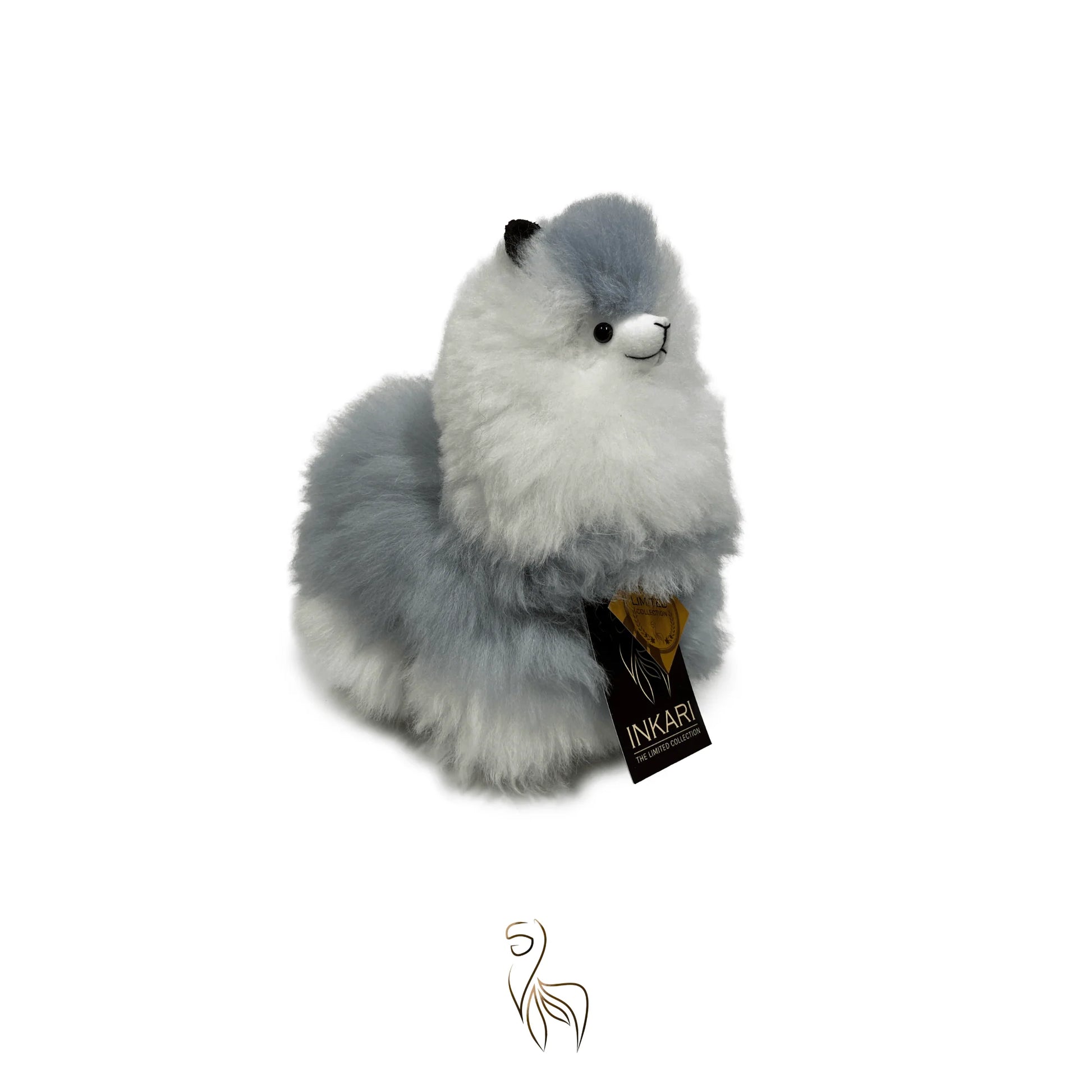 Moonlight INKARI Limited Edition alpaca stuffed animal — small 23 cm size, soft fluffy alpaca wool