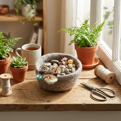 Felt Garden Bugs Trinket Dish Home Decoration