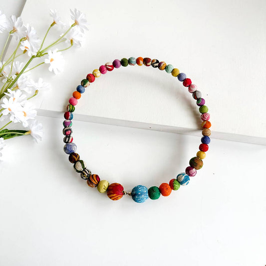 Handmade Classic Kantha Choker by WorldFinds