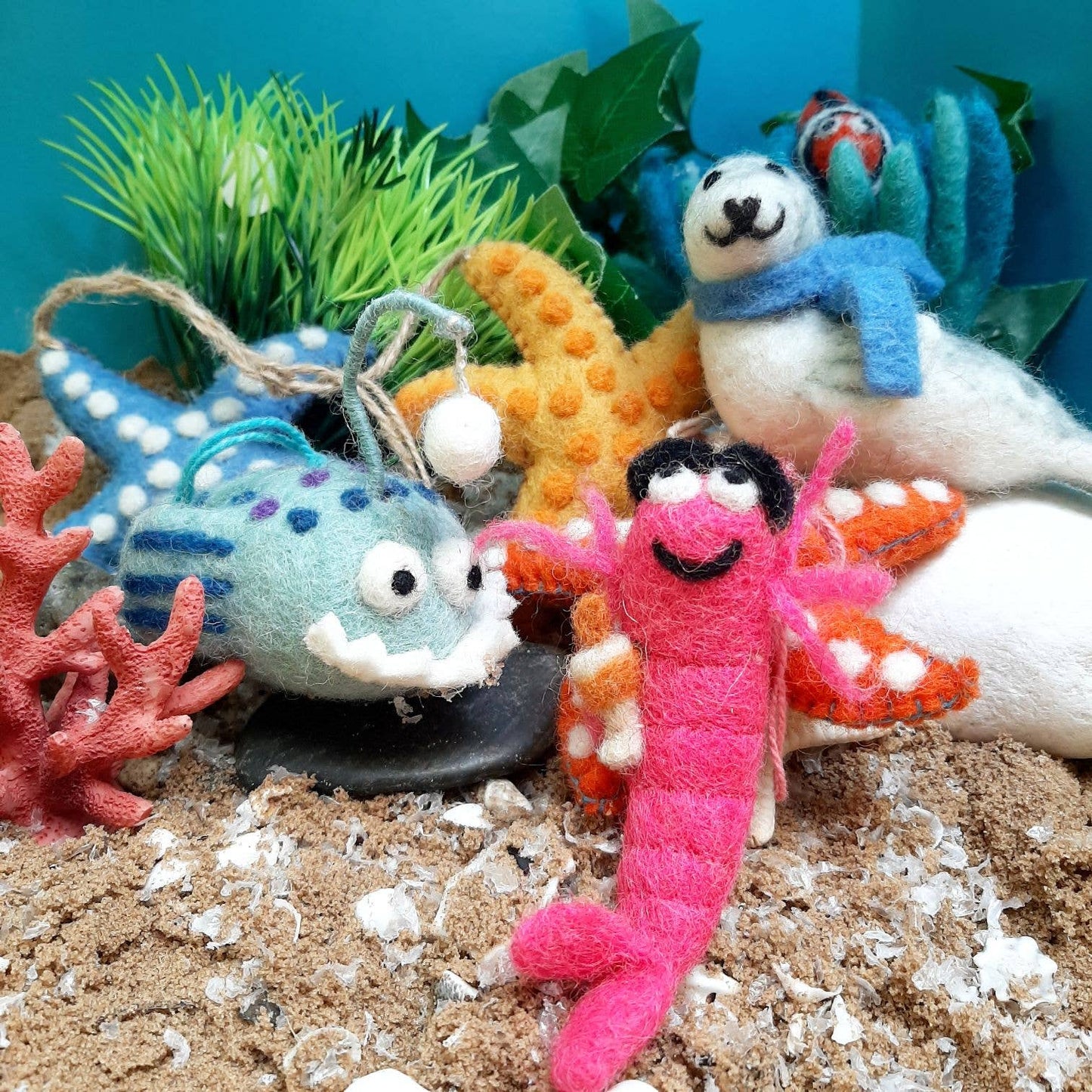 Felt Finnigan the Fish Hanging Decoration | Felt So Good