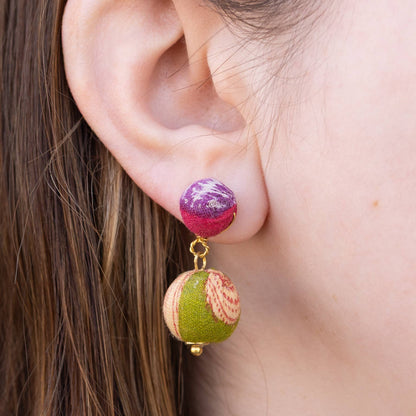 Kantha Betty Drop Earrings