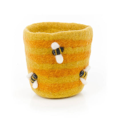 Felt Honey Bee Plant Pot Home Decoration