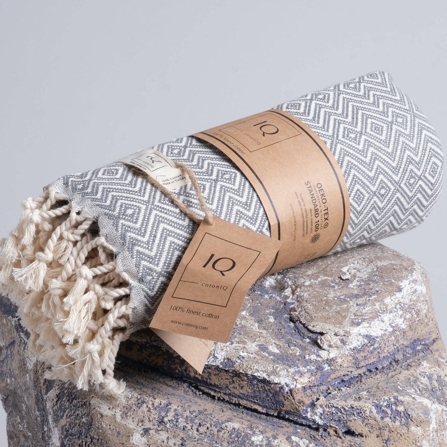 Hammam Towel | cotonIQ - Peru - Grey