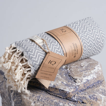 Hammam Towel | cotonIQ - Peru - Grey