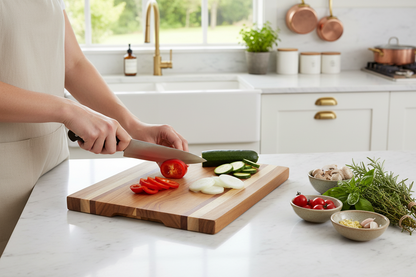 Edge Grain Cutting Board 40x30 cm in kitchen
