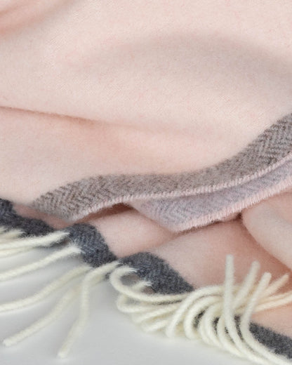 Merino/Cashmere Soft Throw Blanket | MoST - Milano Rosa Orlo