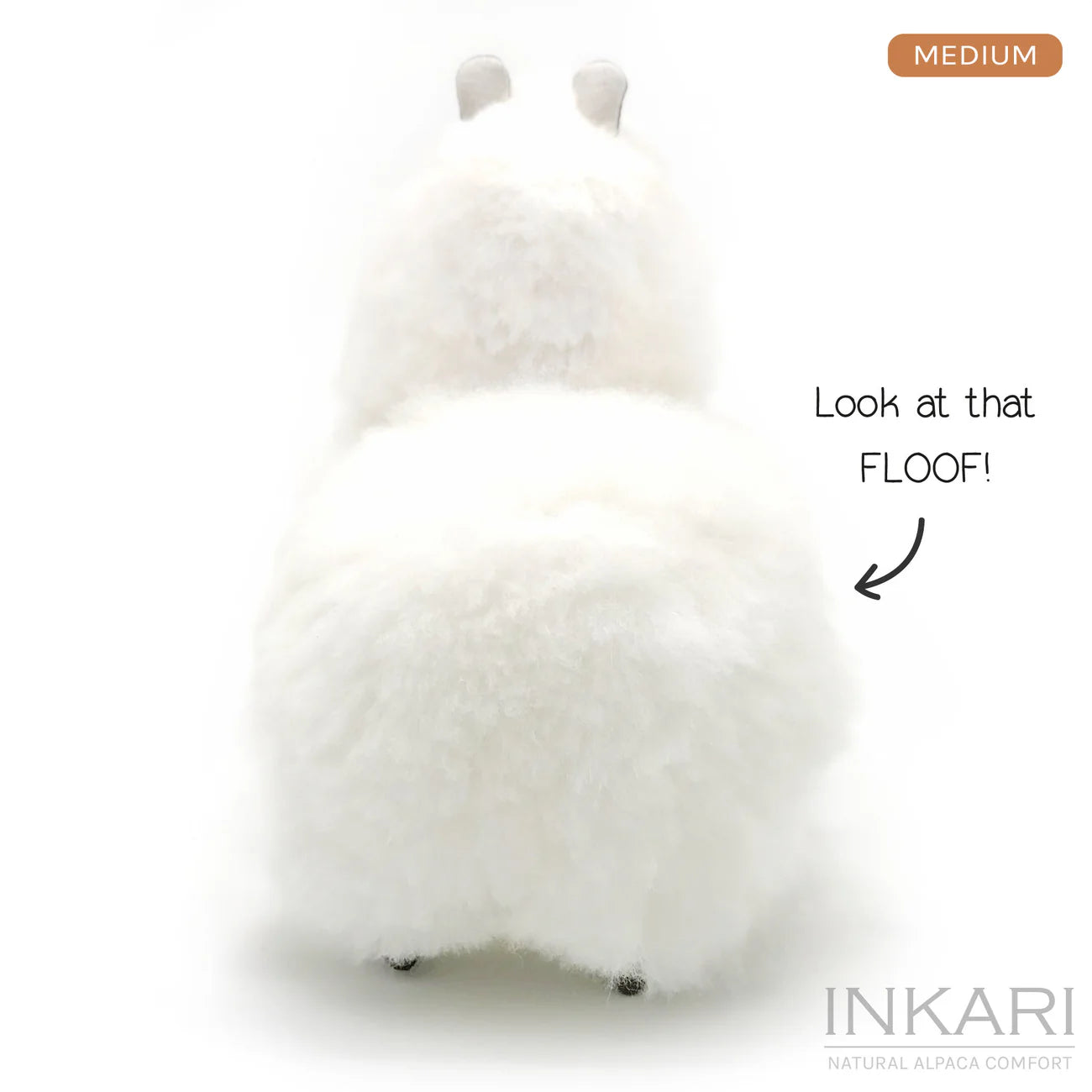 Alpaca Stuffed Animal | INKARI Natural - Ivory White